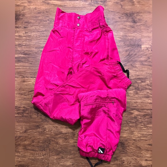 Pants - Windbreaker high waisted parachute pants